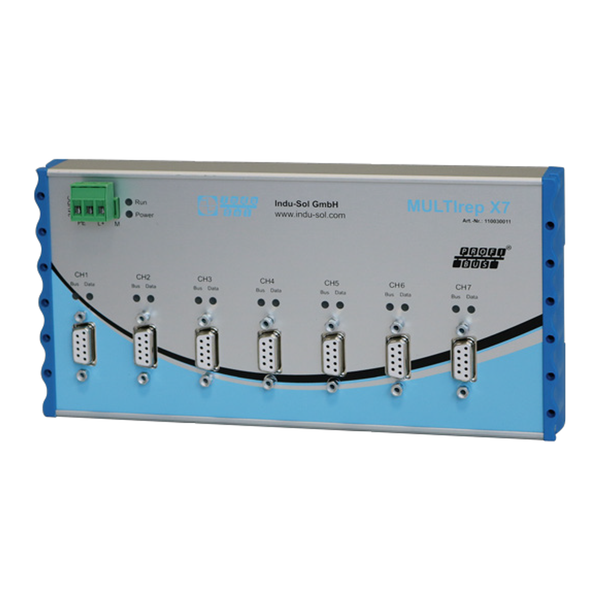 MULTIrep X7 - iRepeater 7x | PROFIBUS DP 7-port repeater 110030011